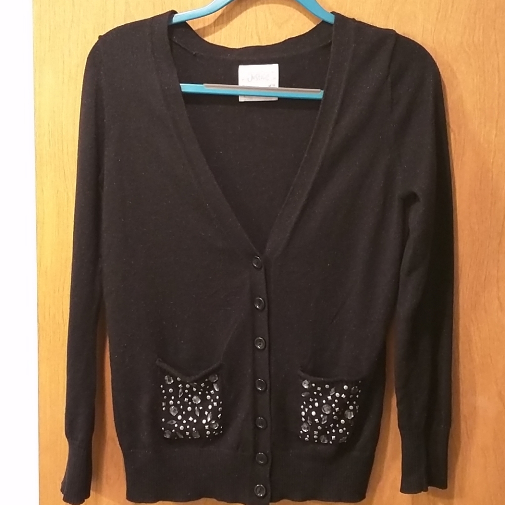 Black girl's button down sweater
